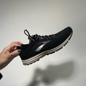 Brooks Black and White Athletic Shoes for Performance
